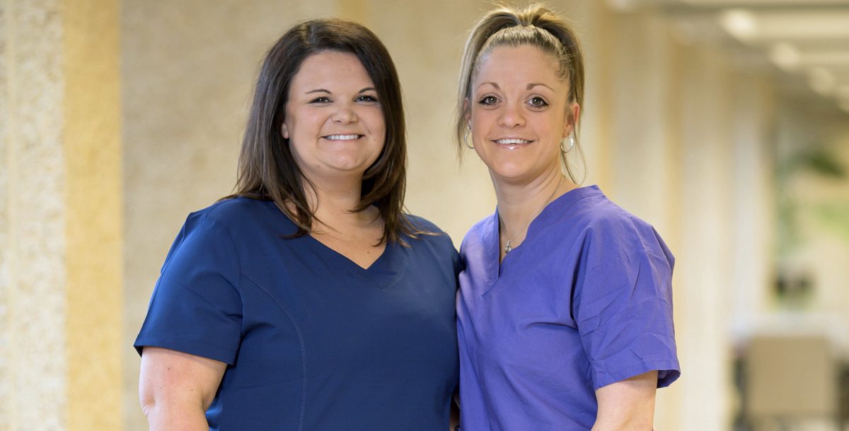 Katie Smith, MSN, RN, CMSRN Clin IV and Nicole Mitchell, RN.