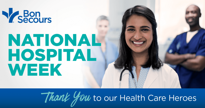 National Hospital Week Bon Secours thank you graphic