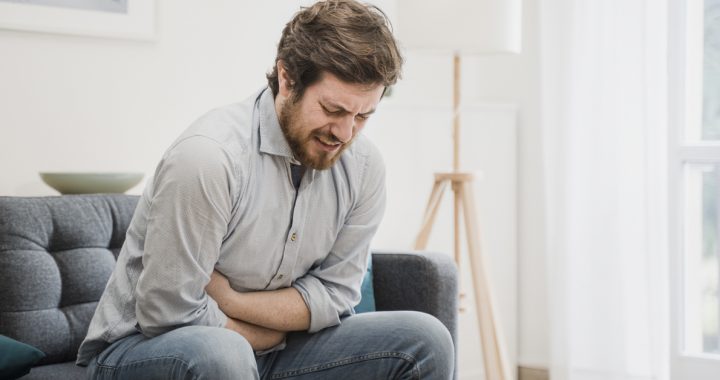 A man experiencing pain from kidney stones.