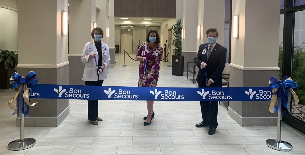 The new lobby at Maryview Medical Center.