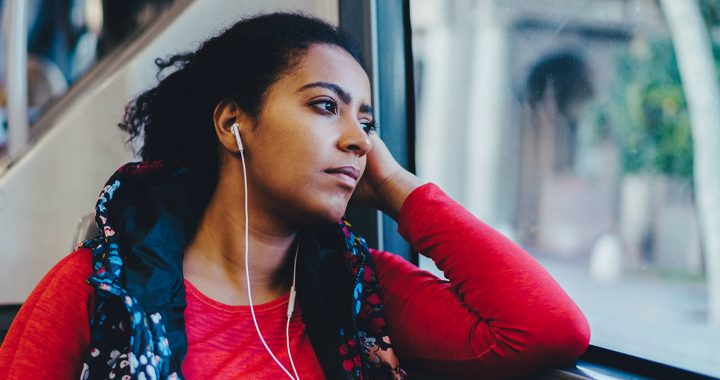 A woman experiencing seasonal affective disorder