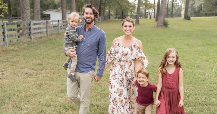 Stacey Newton with her family