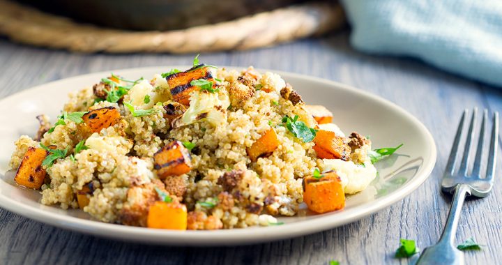 A cauliflower and quinoa salad