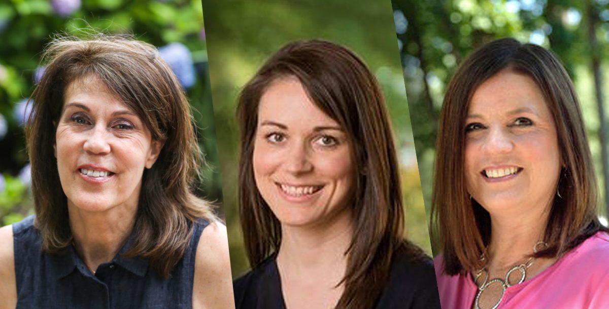 Nurse Jen Agee (pictured above, right), bereavement counselor Karen Bladergroen (pictured above, left) and nurse practitioner Carolyn Spilman (pictured above, middle)