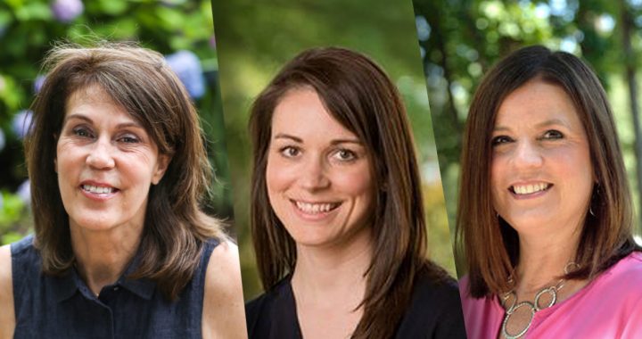 Nurse Jen Agee (pictured above, right), bereavement counselor Karen Bladergroen (pictured above, left) and nurse practitioner Carolyn Spilman (pictured above, middle)