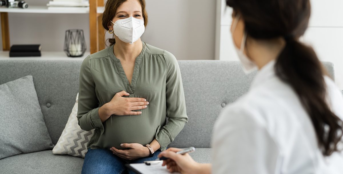 A woman attending a prenatal breastfeeding class.