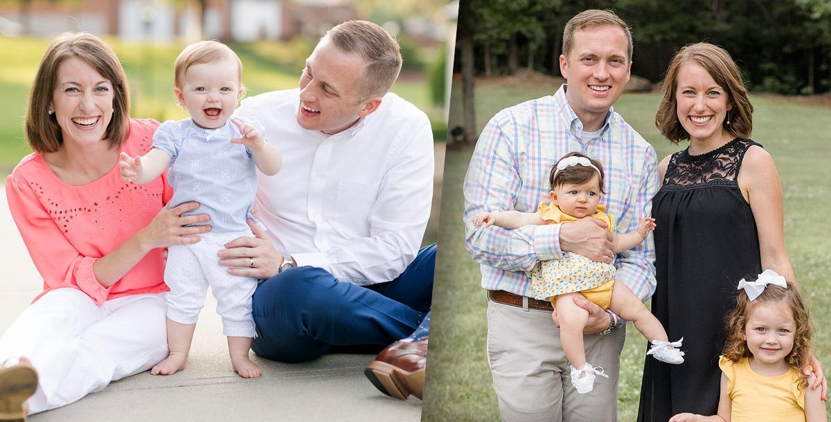 Kristen Odom with her family