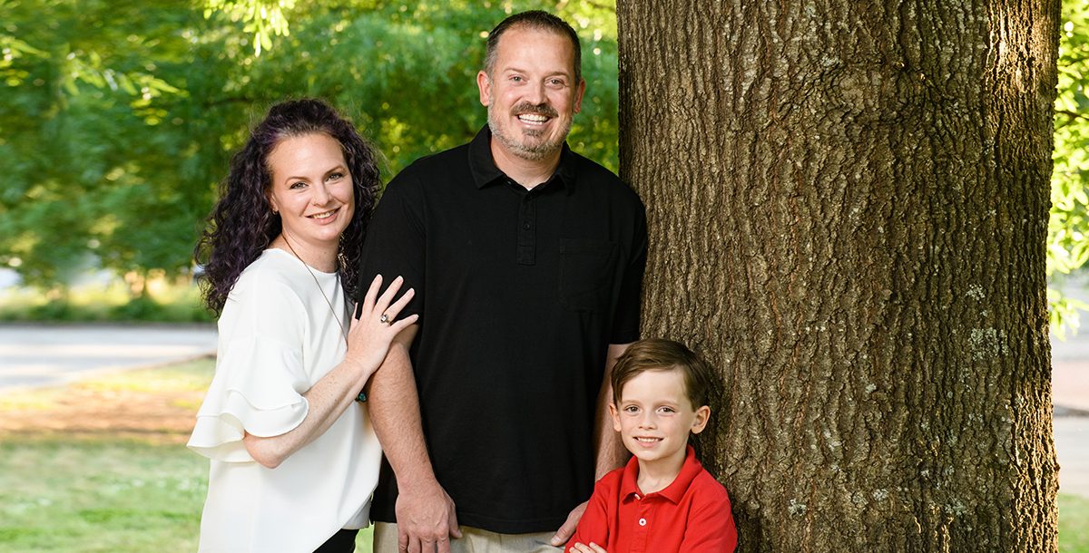 Amy with her family