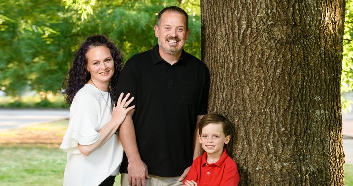 Amy with her family